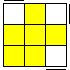 one corner yellow